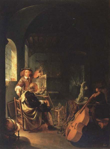 Frans van Mieris The Connoisseur in the Artist s Studio